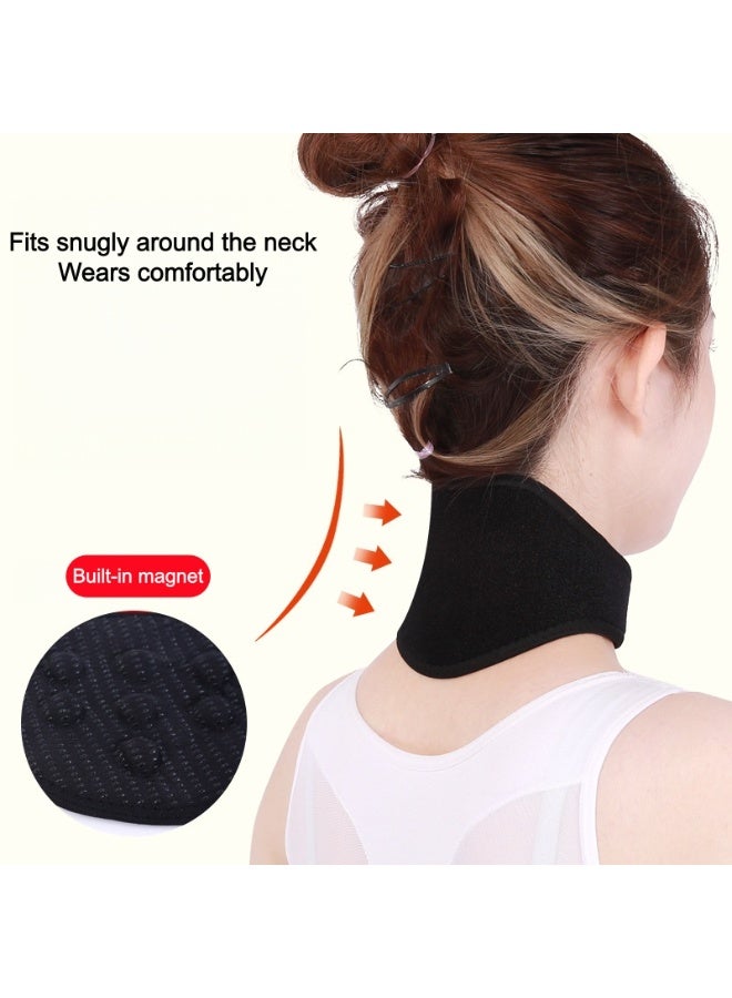 Magnetic Self Heating Neck Brace for Men Women, Adjustable Neck Wrap Protector, Neck Support Neck Warmer Neck Protector for Neck Arthritis Migraine Headaches Shoulders Back Spinal Pain Relief Therapy - Image 2